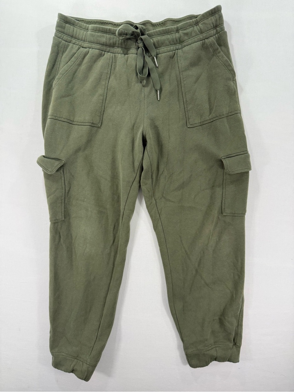 Calvin Klein Performance Fleece Cargo Joggers Green Large